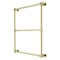 Kingston Brass 30" x 32" Wall Mount Towel Rack, Polished Brass DTM323032 - alternate 1